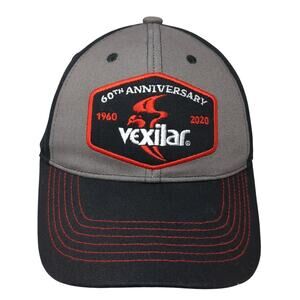 60th Anniversary 1960-2020 Vexilar Strapback Baseball Cap Black One Size 6 Panel